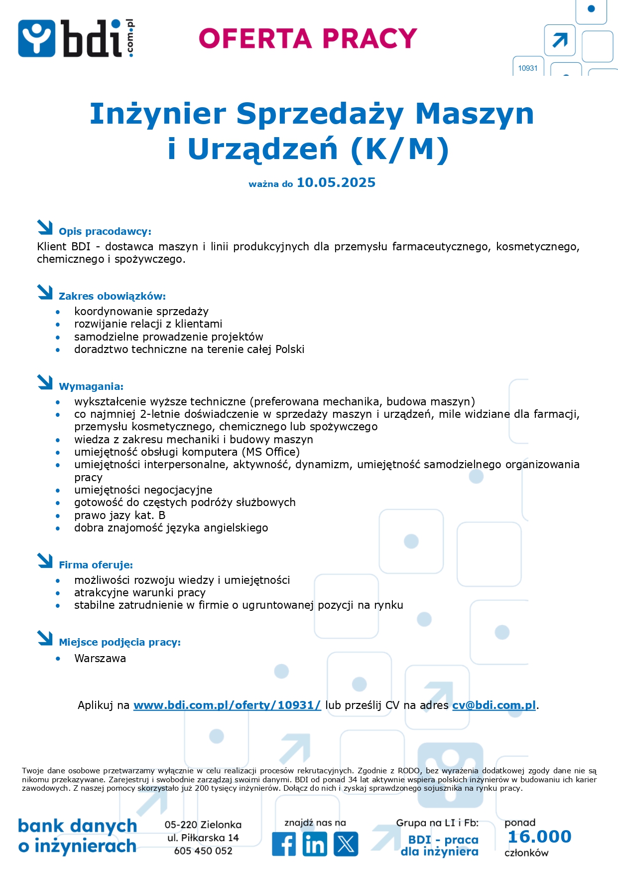 Oferta pracy 10931 - Inżynier Sprzedaży Maszyn i Urządzeń_page-0001.jpg (715,98 kB)